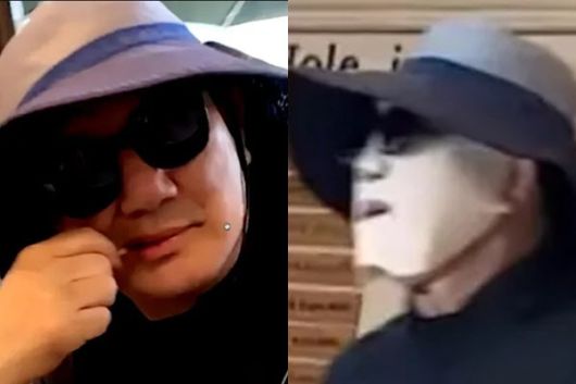 ▲지난 11일 <뉴탐사>가 공개한 강원도 한 골프장의 권성동 의원 모습. <뉴탐사> 보도화면 갈무리.