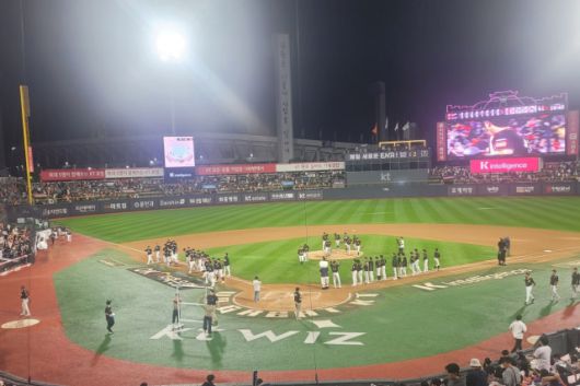 ▲ 지난달 20일 '한화 이글스 vs KT wiz' 야구경기. ⓒ대학알리(조우진)