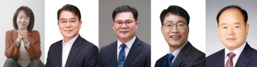 ▲2026년 6·3지방선거에서 전남도교육감에 출사표를 던진 후보군. 왼쪽부터 강숙영, 김해룡, 문승태, 장관호, 최대욱2025.10.04ⓒ프레시안