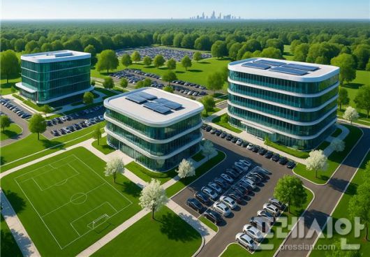 ▲ 전북 완주 이서면 일원에 조성될 ‘피지컬AI 실증단지’ 조감도. AI 로봇 스타트업 캠퍼스와 연구센터가 들어설 예정이다. ⓒ전북도