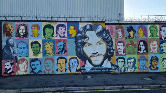 ▲ 바비 샌즈를 그린 벽화를 여기저기에서 볼 수 있다. ⓒ손호철