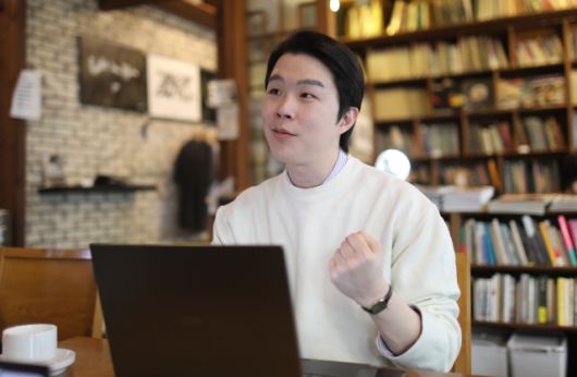 ▲김형남 사무국장ⓒ프레시안(박상혁)