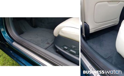 제네시스 eG80 차내 바닥/사진=윤도진 기자 spoon504@