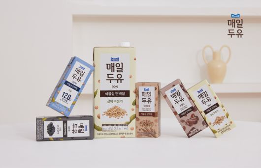 국내 식물성 대체유 시장은 두유가 압도적인 점유율을 지키고 있다. 사진은 매일유업의 두유 제품./사진제공=매일유업