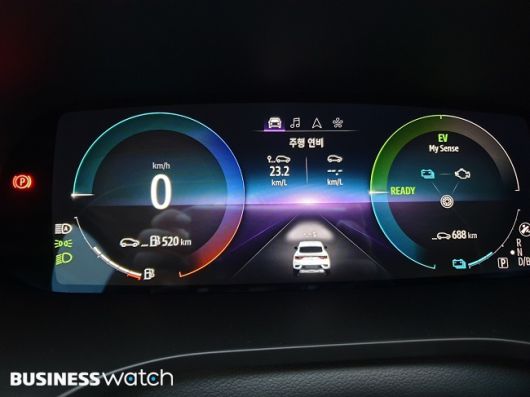 'XM3 E-TECH 하이브리드'를 120km가량 주행한 뒤 기록한 연비./사진=김동훈 기자