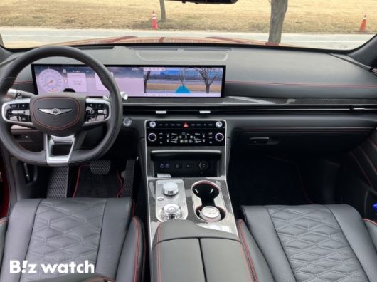 GV80 쿠페 1열. 쿠페 내장 패키지는 총 6종이다./사진=정민주기자