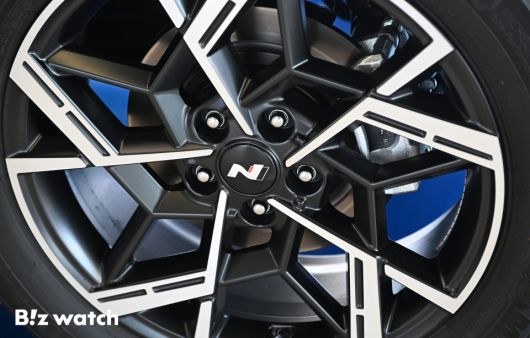 현대자동차가 강남구 현대모터스튜디오서울에서 상품 경쟁력을 강화한 대표 준중형 SUV '더 뉴 투싼'을  출시했다. /사진=이명근 기자 qwe123@