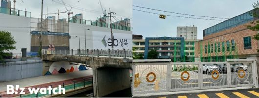 초등학교는 노원구 월계동에 위치한 선곡초에 배정된다. 1단지는 장월교, 2단지는 월계472교를 통해 우이천을 건너 통학하게 된다. /사진=김진수 기자