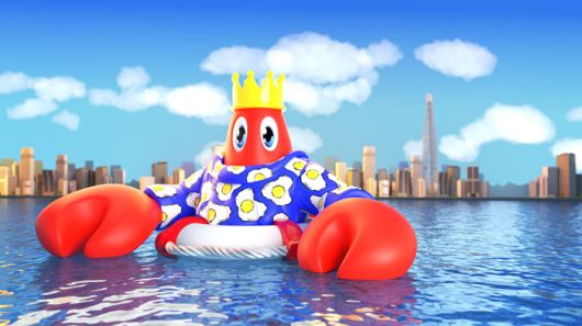 롯데월드몰이 석촌호수에 띄우는 '플로팅 랍스터 킹'/사진제공=롯데월드몰