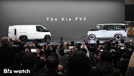 3일 경기 고양시 킨텍스에서 '2025서울모빌리티쇼'에서 공개된 PV5./사진=이명근 기자 qwe123@