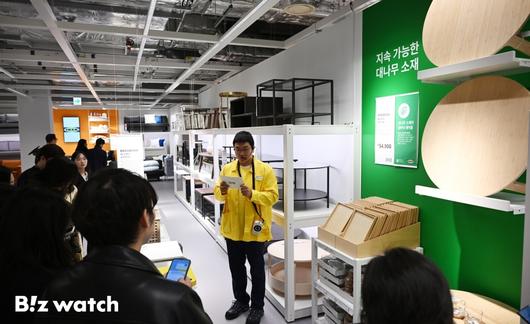 스웨덴 가구 브랜드 이케아(IKEA)가 11일 오픈을 앞둔 서울시 강동점에서 미디어데이를 개최하고 있다./사진=이명근 기자 qwe123@