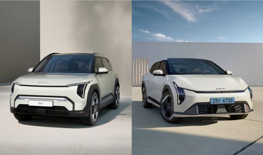 기아 EV3(왼쪽), EV4(오른쪽)./사진=기아 제공