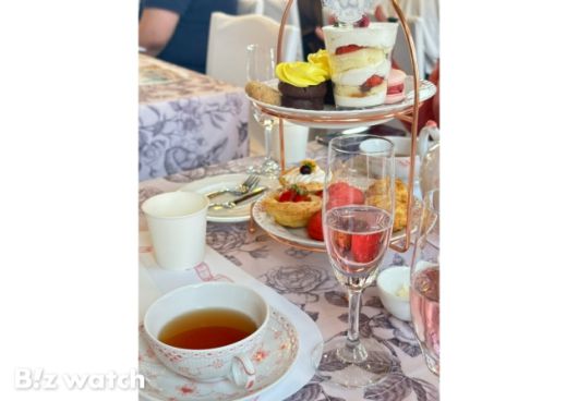 에버랜드 장미축제에서 쿠치나마리오가 선보이는 애프터눈 티 세트. / 사진=정혜인 기자 hij@