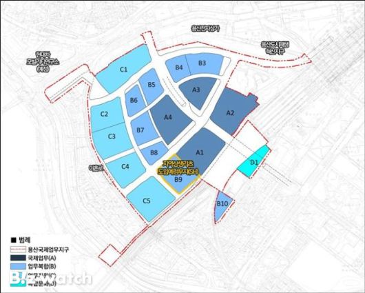 용산국제업무지구 지역상생리츠 도입예정부지(안)/자료=서울시 제공