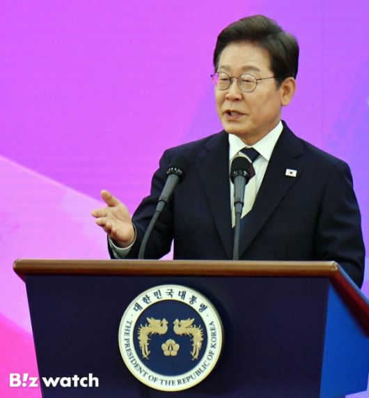 4일 서울 국회 로텐더홀에서 이재명 제21대 대통령 취임식이 개최되고 있다./사진=이명근 기자 qwe123@