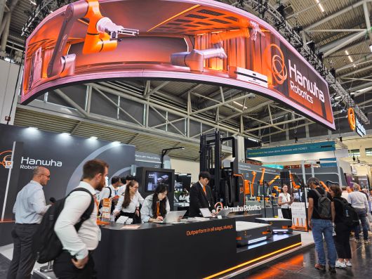 오토매티카 2025 한화로보틱스 부스 전경. /사진=한화로보틱스 제공