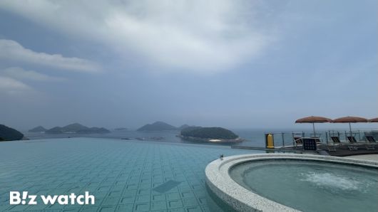 쏠비치 남해의 인피니티 풀. / 사진=정혜인 기자 hij@