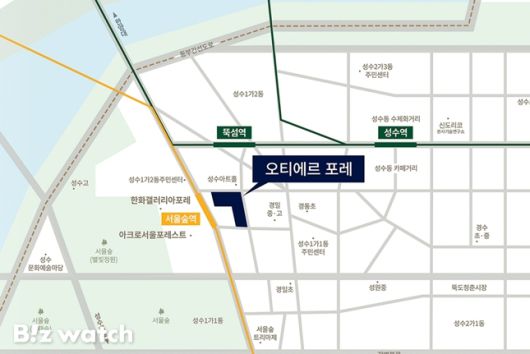 오티에르 포레 위치도/자료=포스코이앤씨