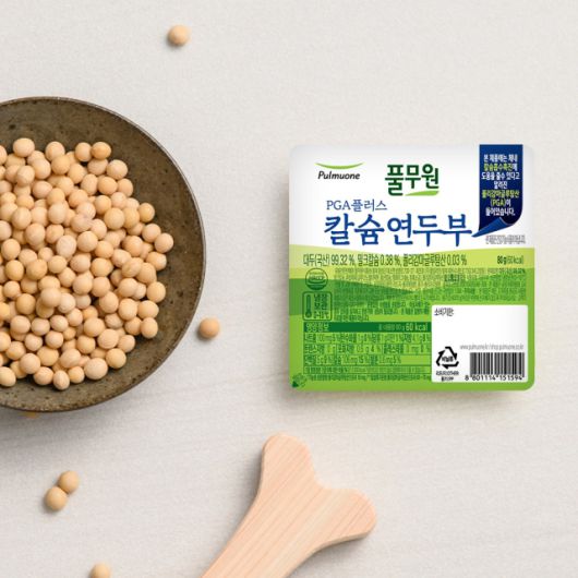 풀무원의 'PGA플러스 칼슘연두부'. / 사진=풀무원 홈페이지