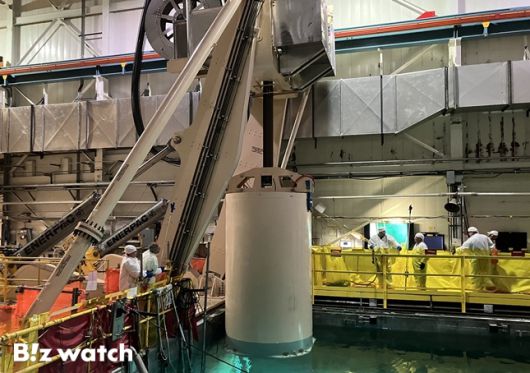 현대건설이 참여한 미국 인디안포인트 원전 해체 작업 모습./사진=현대건설