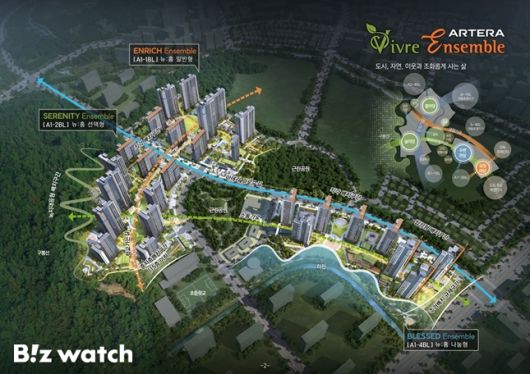 의왕군포안산 공공주택지구 A1-1·A1-2·A1-4블록 민간참여 공공주택사업 조감도./자료=금호건설