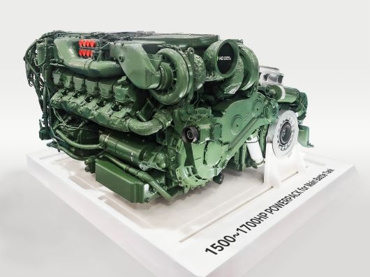 HD현대인프라코어 K2 전차 엔진(DV27K)./자료=HD현대인프라코어