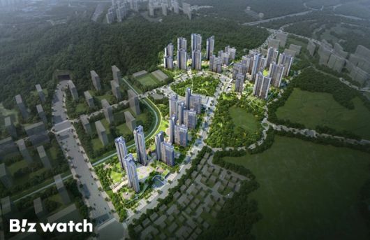 '의왕군포안산 공공주택지구 A1-1·2·4블록 민간참여 공공주택사업' 조감도/자료=금호건설 제공