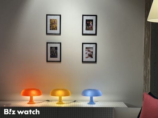 오늘의집 '오프하우스' 1층에서 운영 중인 이탈리아 조명브랜드 '아르떼미데' 팝업스토어 내 '네시노' 전시 공간. / 사진=정혜인 기자 hij@