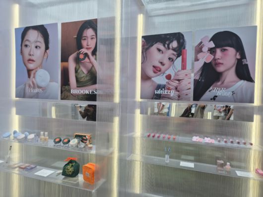 지난 5월 열린 무신사 팝업스토어의 '오직 무신사 뷰티존'/사진=김아름 기자 armijjang@