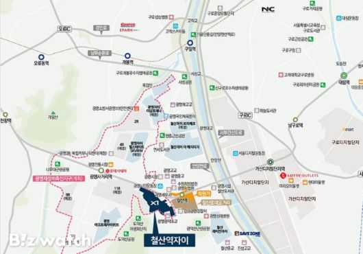 철산역자이 위치도/자료=GS건설