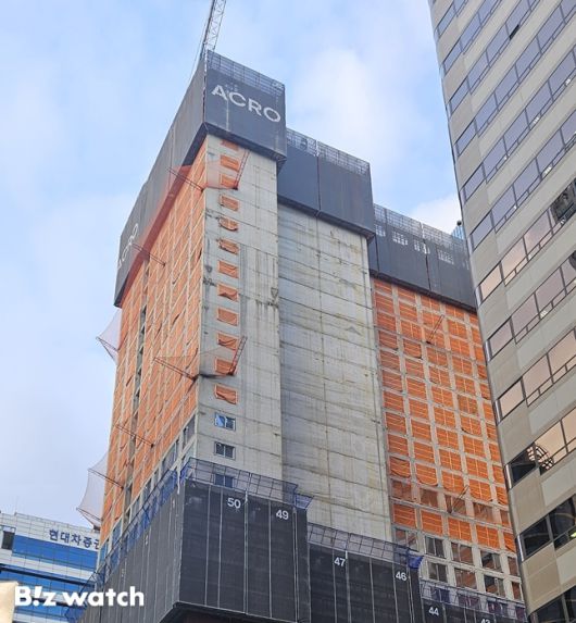 아크로 여의도 더원 현장/사진=윤도진 기자