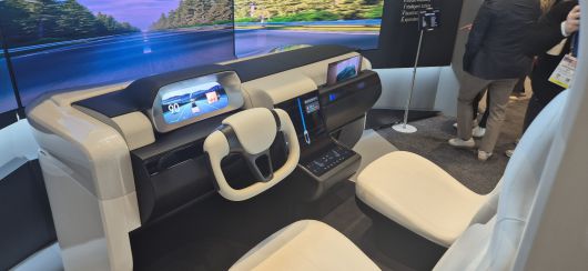 삼성디스플레이 제품이 시연된 컨셉트 자동차. /사진=이경남 기자 lkn@