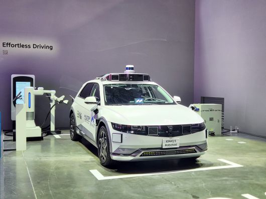 현대차그룹이 모셔널과 함께 개발한 '로보택시'./사진=도다솔 기자