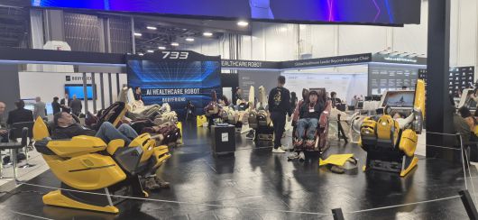 바디프렌드가 6일(현지시각) 미국 라스베이거스에서 열린 CES2026에서 헬스케어로봇을 선보였다. /사진=이경남 기자 lkn@