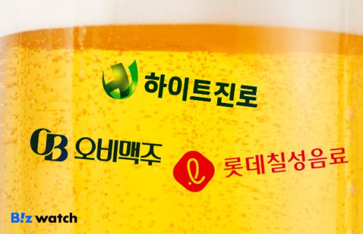 맥주와 소주가 메인인 대형 주류사들/그래픽=비즈워치