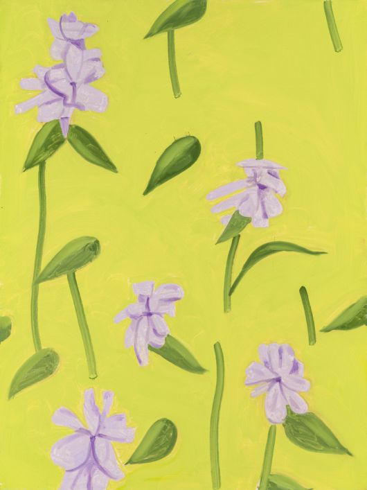 [서울=뉴시스]Alex Katz 야생 봄 꽃 2, 2020 Oil on linen 121.9 x 91.4 cm (48 x 36 in).Courtesy Thaddaeus Ropac gallery  London ?Paris ? Salzburg ? Seoul Photo: Paul Takeuch. *재판매 및 DB 금지