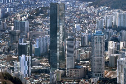 지역 블록체인 특화 스타트업들이 입주할 특화 벤처컨벤션(b-space)가 들어설 부산국제금융센터(BIFC) 부근 모습(사진 = 부산시 제공) *재판매 및 DB 금지