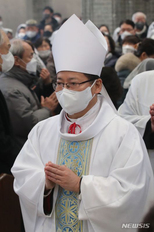 [서울=뉴시스] 권창회 기자 = 천주교 서울대교구장 정순택 대주교.2023.01.07. kch0523@newsis.com