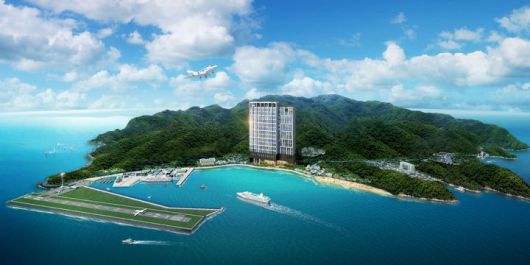 '호텔 라마다울릉' 광역조감도 (사진=신태양건설 제공) *재판매 및 DB 금지