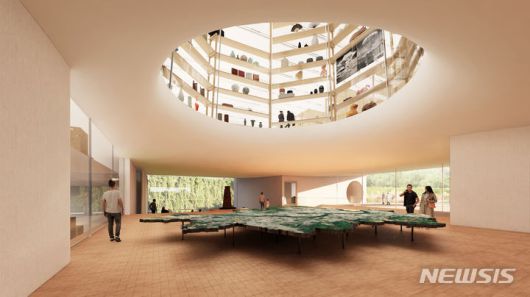 [서울=뉴시스]서울 서초동 옛 정보사 부지에 건립되는 국내 첫 '서리풀 보이는 수장고'의 설계를 스위스 건축가 듀오인 '헤르조그 앤 드뫼롱'이 맡는다. 헤르조그 앤 드뫼롱은 영국 런던의 '테이트 모던' 미술관을 설계한 세계적인 건축가다. (사진=서울시 제공). 2023.12.06. photo@newsis.com