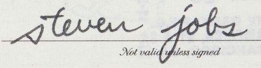 [서울=뉴시스] 애플 창업주 스티브 잡스가 1976년 친필로 작성한 수표가 경매에 출품 됐다. (사진=RR옥션 공식 홈페이지) 2023.12.06. *재판매 및 DB 금지