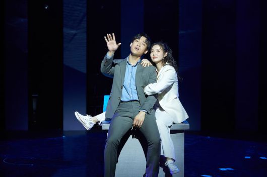 뮤지컬 '라스트 파이브 이어스'. 최재림과 민경아. (사진=신씨컴퍼니) photo@newsis.com *재판매 및 DB 금지