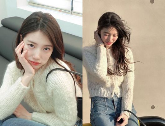 [서울=뉴시스] 가수 겸 배우 수지(30)가 변함없는 미모를 자랑했다. (사진=인스타그램) *재판매 및 DB 금지