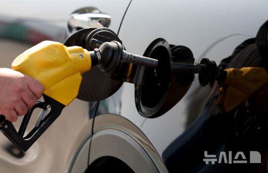 [서울=뉴시스] 김진아 기자 = 23일 서울의 한 주유소. 2025.03.23. bluesoda@newsis.com