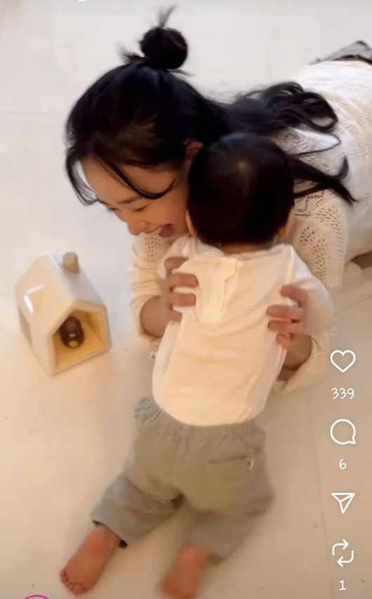 [서울=뉴시스] 손연재가 육아 근황을 밝혔다. (사진=손연재 인스타그램 캡처) 2025.04.09. photo@newsis.com *재판매 및 DB 금지 *재판매 및 DB 금지