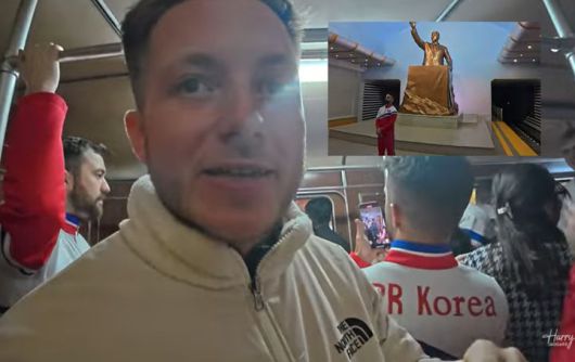 [서울=뉴시스] 지하철 탑승 중인 해리 재거드. (출처=Harry Jaggard 유튜브)  *재판매 및 DB 금지