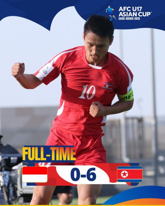 [서울=뉴시스]북한, 인도네시아 6-0 대파…U-17 아시안컵 4강 진출. (사진=AFC 소셜미디어 캡처) 2025.04.15. photo@newsis.com *재판매 및 DB 금지