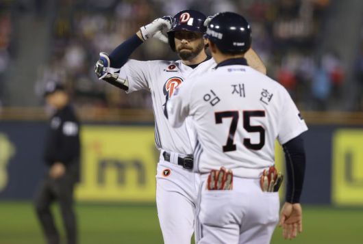 [서울=뉴시스] 프로야구 두산 베어스의 외국인 타자 제이크 케이브. (사진=두산 제공) 2025.04.18.  *재판매 및 DB 금지