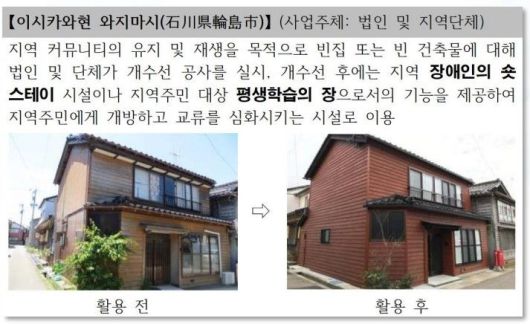 일본의 빈집 활용 사례.  *재판매 및 DB 금지