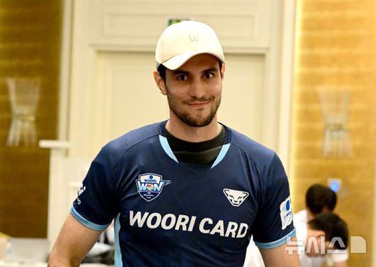 [서울=뉴시스]남자배구 하파엘 아라우죠. (사진=KOVO 제공)